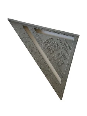 Empire Level 12" Grey Polycast Rafter Square USA Made Board Foot Conversion - Image 1 of 2