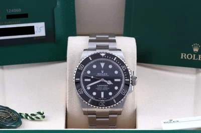 Rolex 2025 Submariner 41 sin fecha caja de acero inoxidable/papeles/tarjeta 124060 Foto 1 de 4