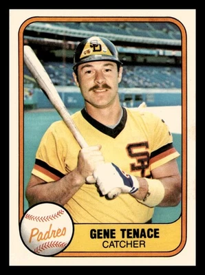 Gene Tenace 1981 Fleer #489 San Diego Padres Mint - Image 1 of 2