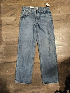 RSQ Damen Low Rise Loose Straight Jeans Medium Wash Größe 25-NEU MIT ETIKETT - Bild 1 von 4