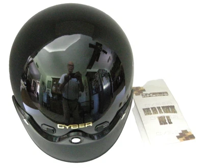 Cyber U-6 Open Face Helmet Black Size Large W/ Instructions EXC. Cond. Foto 1 de 4