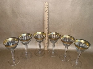 VIntage Tiffin Franciscan Minton Optic Clear Stemmed Glasses Sherry Cordial - Picture 1 of 24