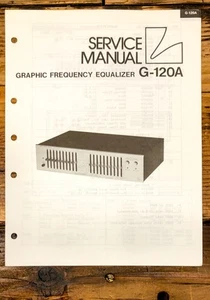 Luxman G-120A G-120 A Graphic Equalizer Service Manual *Original* - Picture 1 of 1
