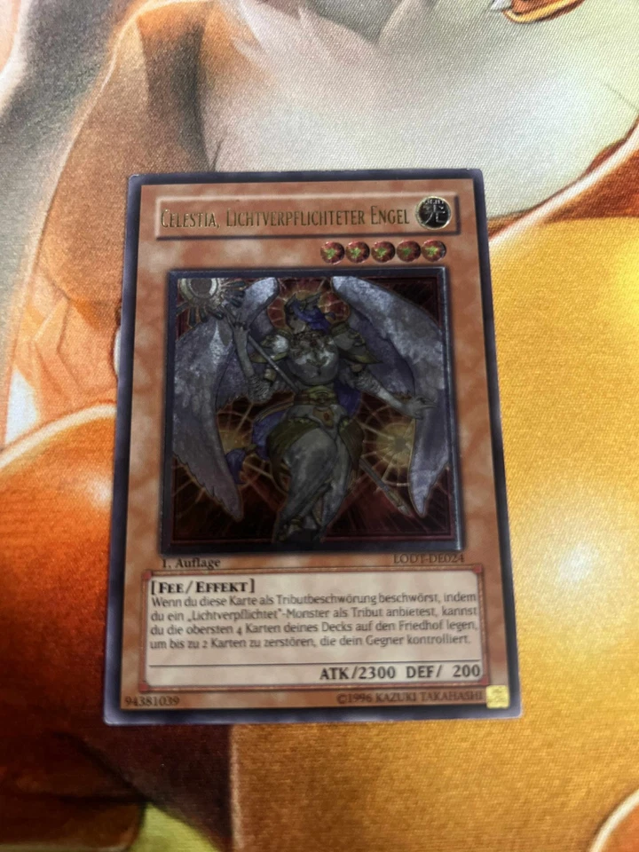 Celestia, Lightsworn Angel Ultimate German 1st LODT-EN024 DE024 Light Pl Yugioh - Image 1 of 1