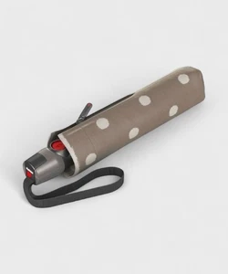 Knirps T200 Regenschirm duomatic, medium, kippsicher, dot art taupe beige 320 - Bild 1 von 10