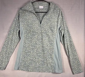 Columbia Sportware Damen Medium grün 1/4 Reißverschluss Fleecepullover Oberteil, weich - Bild 1 von 10