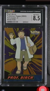 Pop 2 PSA CGC 8.5 PROFESSOR BIRCH Topps Advanced POKEMON 2003 Foil Card #3 - Picture 1 of 3