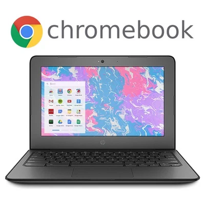 HP Chromebook 11 G6 EE 11.6" Celeron 1.1GHz/4GB/16GB eMMC - 3NU57UT w/Warranty - Image 1 of 4