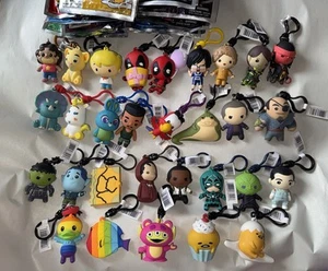 Monogram Figural 3D Bag Clip * HuGe LoT of 30 * Opened Disney Marvel LQQK ReSell - Picture 1 of 7