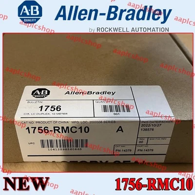 PLC-AB 1756-RMC10 AB ControlLogix Cable 10m Fiber Optic 1756 RMC10 US NEW - Image 1 of 4