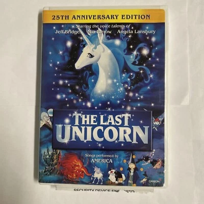The Last Unicorn (1982) (DVD, 1982) Animated Kids Movie Fantasy Cats Magicians Foto 1 de 4