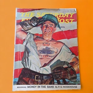 NOV 8 1941 WWII Army Tank Tattoo SATURDAY EVENING POST Howard Scott Ford Dodge - Picture 1 of 1