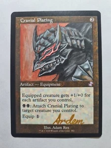 CRANIAL PLATING GUTS BERSERK ARMOR ART MAGIC ALTERED ART HAND PAINT BY DEMIAN - Picture 1 of 12