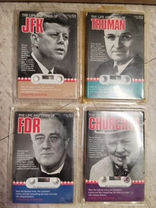 The Life and Times of...JFK, FDR, TRUMAN AND CHURCHILL Cassette Tapes - Picture 1 of 2