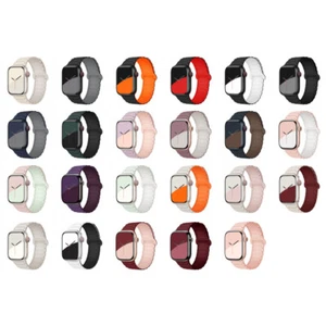 Magnetisches Armband für Apple Watch Band 49mm 40mm 38mm Silikonarmband iWatch - Picture 1 of 47