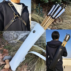 Archery Arrow Quiver Holder Back Bag Shoulder Strap Target Practicing Shooting - Picture 1 of 16