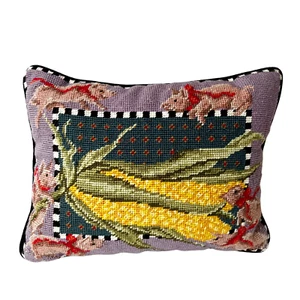 Vintage Cornelius das Schweine Mais Nadelkissen durch Spiegel Samt 13x10 - Bild 1 von 7