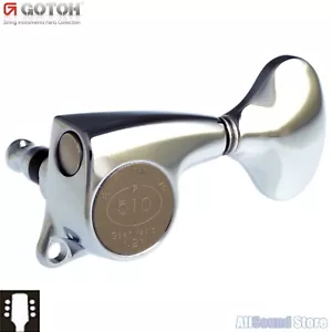 GOTOH SGL510Z-L5 Sintonizzatori per chitarra 3x3, tasti di tuning rapporto 1:21 - 3L+3R - CROMATO - Foto 1 di 2