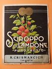 Label - raspberry syrup - R. Crismancich (Trieste).