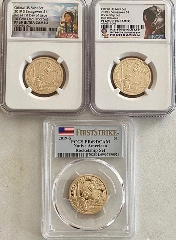 3- 2019-S  ROCKETSHIP COINS PROOF 69 NGC/PCGS ULTRA CAMEO Cover