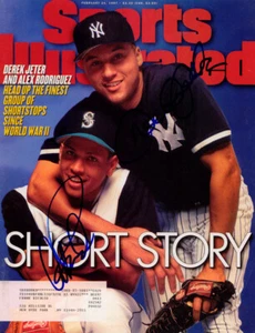 Alex Rodriguez & Derek Jeter Yankees Baseball SIGNED Sports Illustrated 2/24/97 - Picture 1 of 1