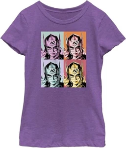 MARVEL Mighty Thor Love & Thunder Girls Tee Purple T-Shirt XL 14/16 NEW - Picture 1 of 4