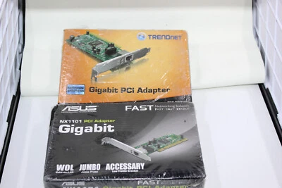 ASUS NX1101 & Trendnet TEG-PCITXR Gigabit PCI Network Adapter Bundle - Image 1 of 4