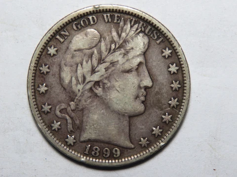 1899-P Barber Half, VF Cover