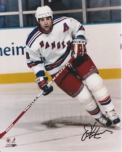 Eric Lindros Autographed 8x10 New York Rangers Smear Rare F693 - Picture 1 of 1
