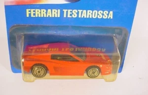 HOT WHEELS BLUE CARD COLLECTOR RED FERRARI TESTAROSSA (INT'L PKG) - Picture 1 of 2