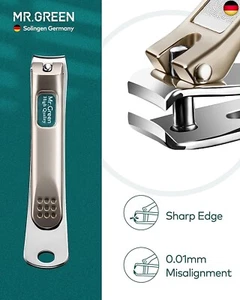 Maniküre Set Männer, 4Pcs Nagelknipser Set, Maniküre Set mit Lederetui, Ge - Bild 1 von 7