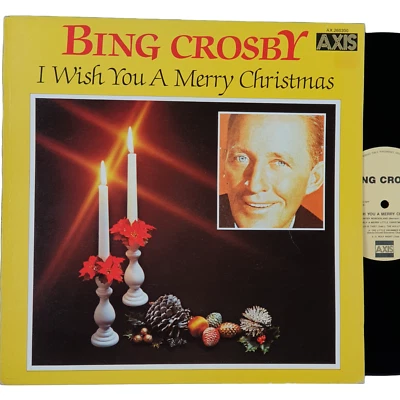 Vtg BING CROSBY I Wish You a Merry Christmas 1977 Pop Vinyl AXIS Aus 33 Rpm 12" - Image 1 of 4