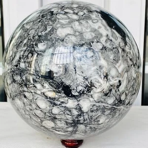 Natürliche Muschel Fossil Kristallkugel Quarz Kristallkugel Reiki Heilung 10240G - Bild 1 von 12