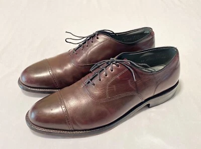 FootJoy Classics Cap Toe Oxford Burgundy Men's Dress Shoes Size 9.5E Made In USA - Image 1 of 4