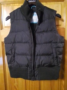 Old Navy Womens Brown Size Medium Down & Feather Puffer Vest Jacket - Picture 1 of 3