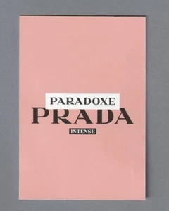 Carte Publicitaire + patch - Paradoxe Intense de Prada recto verso - Imagen 1 de 2