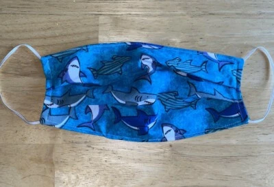 Handmade Adult Cloth Face Mask Washable Reusable Reversible Cotton pick design - Image 1 of 3