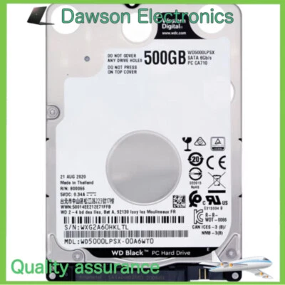 WD Black WD5000LPSX 500GB 7200 RPM 6.0Gb/s SATA 2.5" Internal HDD Hard Drive - Image 1 of 3