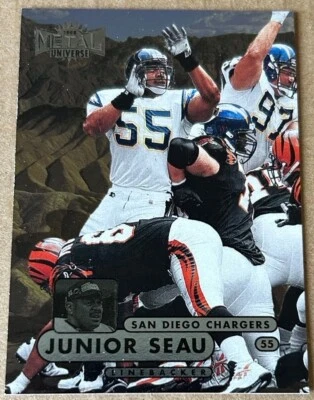 JUNIOR SEAU HOF 1998 SKYBOX METAL UNIVERSE Card #131  NM-MT Condition - Image 1 of 2