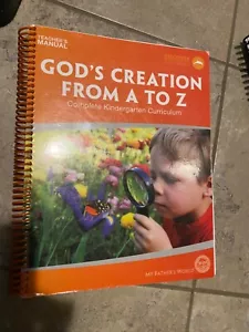 God's Creation from A to Z Homeschool Kinder Teacher's Manual My Father's World - Picture 1 of 1