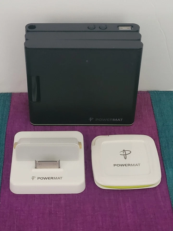 POWERMAT Wireless Foldable Charging Station W/(2) Accessories For 3 Devices - Image 1 of 4