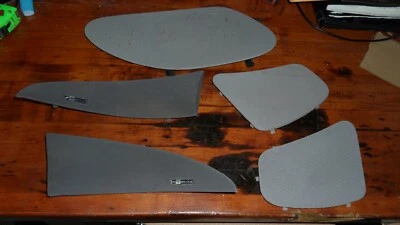 1997 1998 Lincoln Mark VIII LSC Grey Metal Speaker Grill Lot - Image 1 of 4