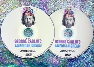 GEORGE CARLIN’S AMERICAN DREAM 2 DVD Set (2022 Doc Pts 1 & 2 with BONUS Material - Picture 1 of 5