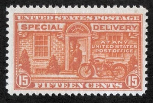 US Sc E13 Deep Orange 15¢ 1925 p.11 MNH Original Gum Special Delivery - Picture 1 of 1