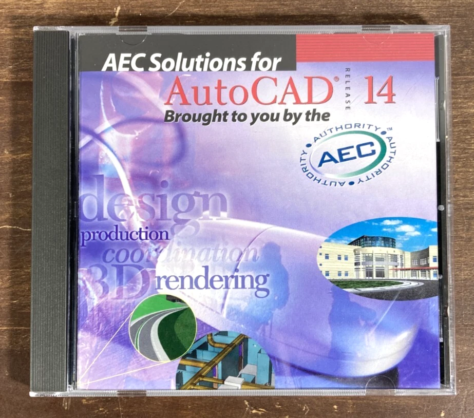 Soluciones AEC de colección para software AutoCAD 14 CD-ROM Windows 95 AutoDesk 1997 Foto 1 de 4