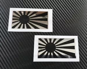 Aufgehende Sonne Flagge Aufkleber Abziehbilder JDM Auto Wand Matt Schwarz Spiegel Chrom +6 Farben - Bild 1 von 16