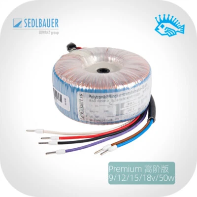Swiss FM Queen Sedlbauer brand 50VA 2x9/12/15/18v German toroidal transformer - Image 1 of 4