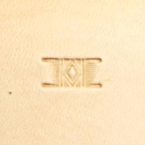 Basketweave Diamond Stamp Tool PX002 Size 7/16" L (11 mm) by Hide Crafters - Picture 1 of 1