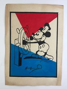 ANDY WARHOL COA art painting original drawing vintage paper signed stamped - Picture 1 of 3
