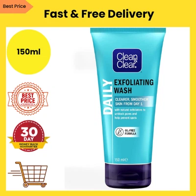 BRANDED Clean and Clear Exfoliating Daily Wash, 150ml